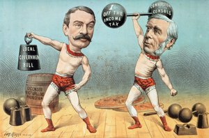 Goschen and Ritchie, the Champion Weight Lifters, Now Appearing with Terrific Success at the Westminster Beer Garden, from 